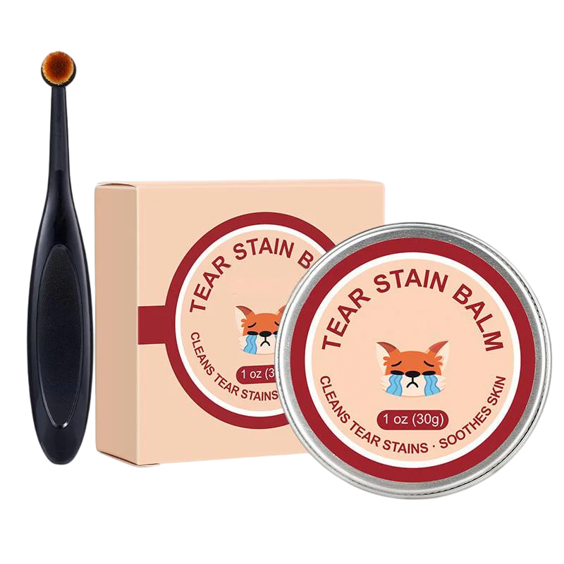 Pet Tear Stain Protection Cream & Brush Set