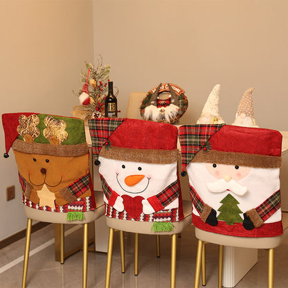 🎅 Christmas Chair Covers with Santa Claus