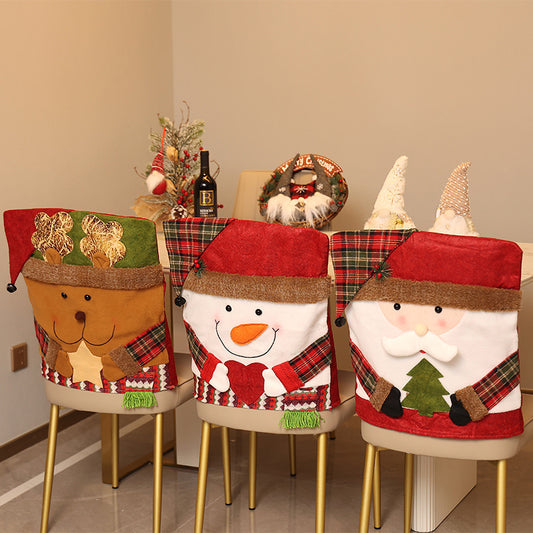 🎅 Christmas Chair Covers with Santa Claus