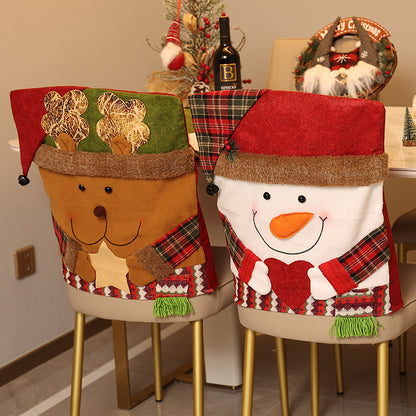 🎅 Christmas Chair Covers with Santa Claus