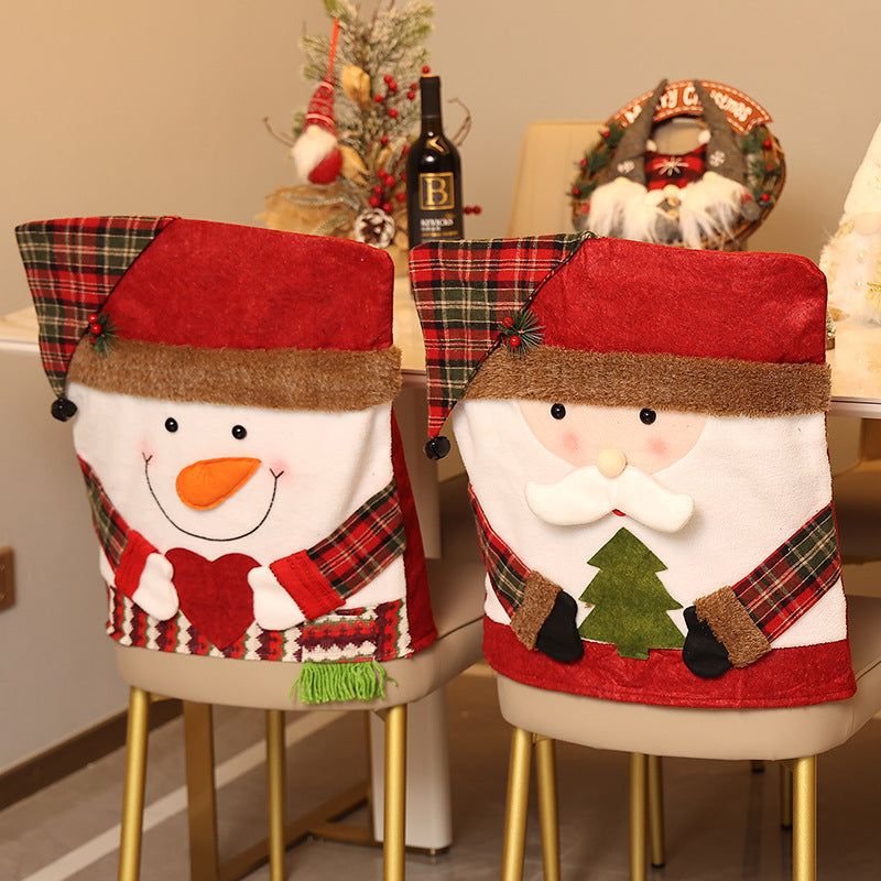 🎅 Christmas Chair Covers with Santa Claus