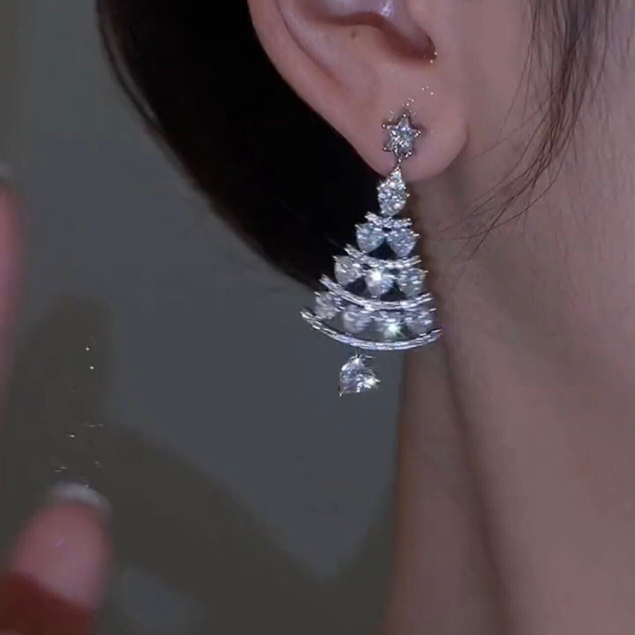 🔥Buy 1 Pair Get 1 Pair Free🔥 Christmas Gift For Her -Shiny Christmas Tree Earrings🎁