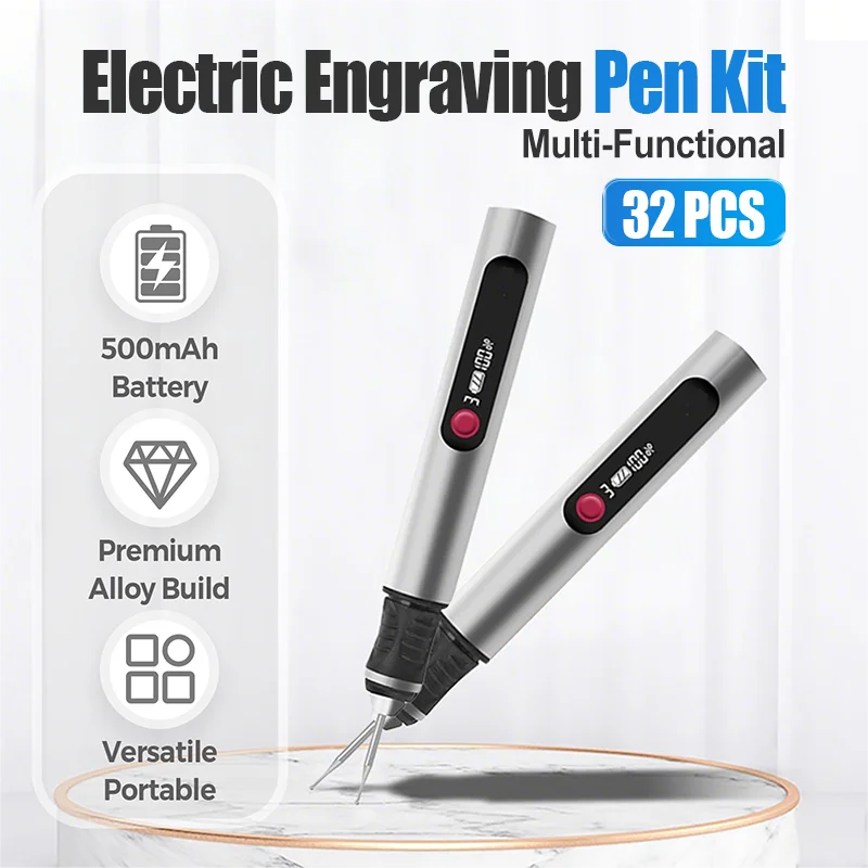 Multi-Functional Electric Engraving Pen Kit – Precision Carving, Polishing & DIY Art