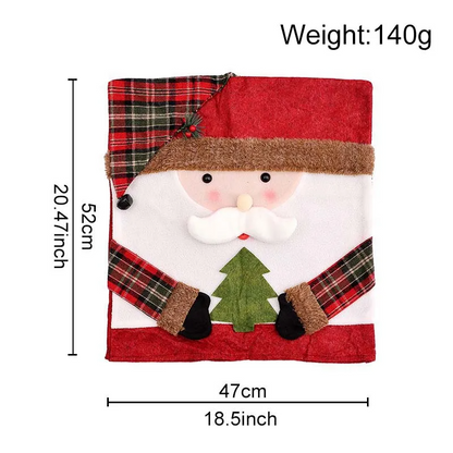 🎅 Christmas Chair Covers with Santa Claus
