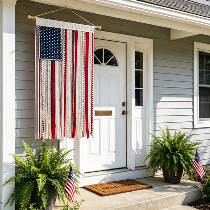 🔥America 250th Anniversary LED Flag Banner– Handmade Patriotic Home Decor (1776–2026)