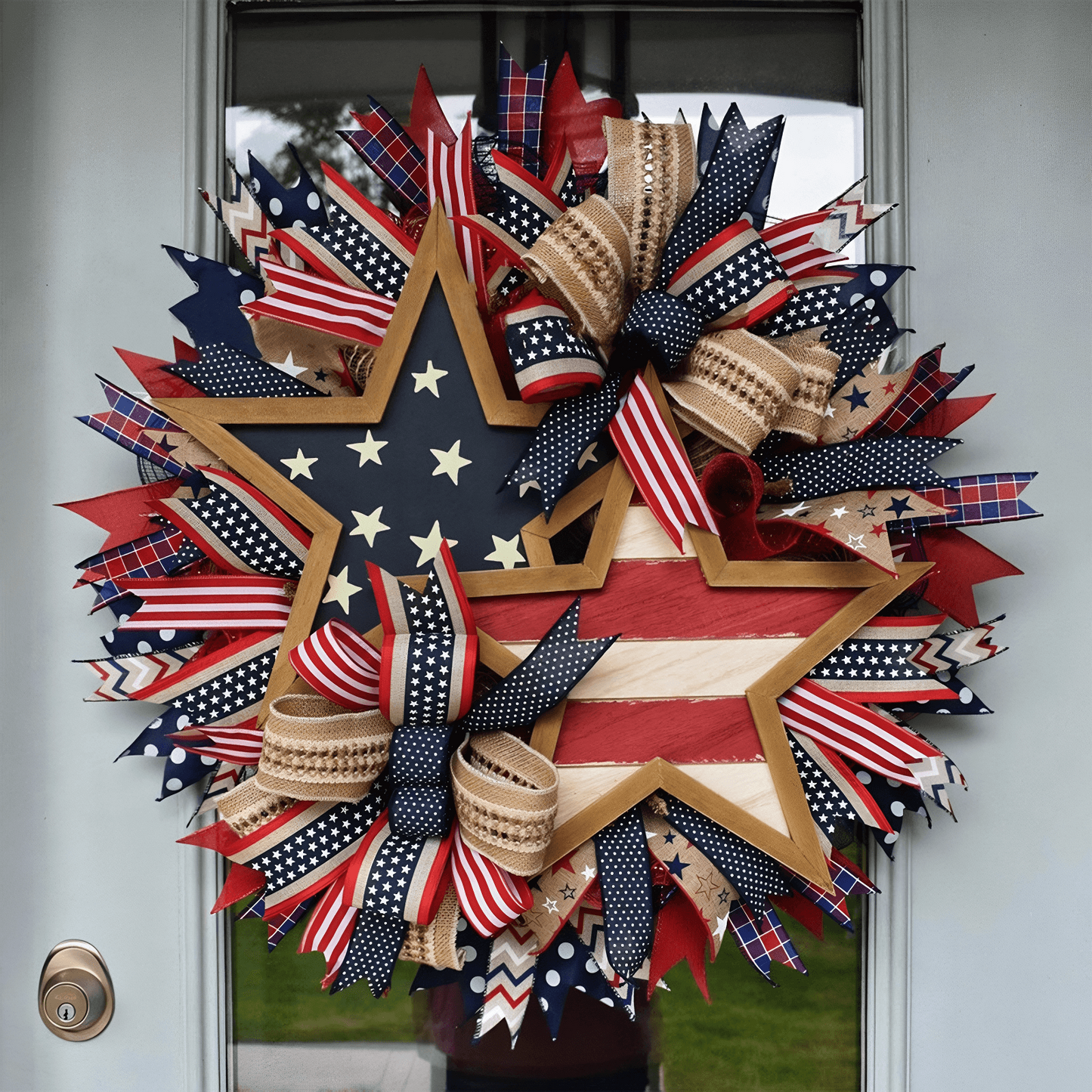 🇺🇸 Sentinels of Honor: 250th Anniversary Hand-Tied Wreath (50% OFF)