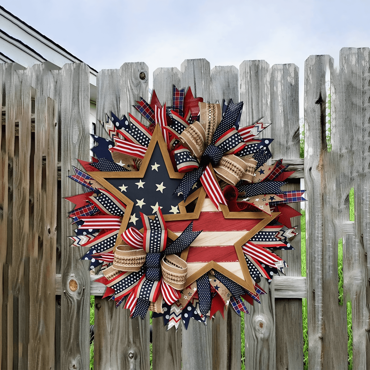 🇺🇸 Sentinels of Honor: 250th Anniversary Hand-Tied Wreath (50% OFF)