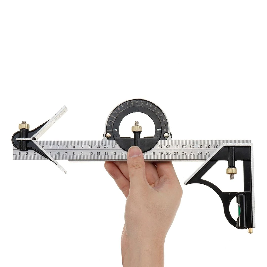 Odeiun™ Professional Combination Square Set – High-Accuracy Measuring Tool for Woodworking & Metalworking