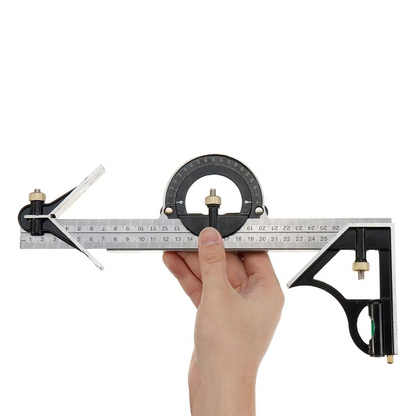 Odeiun™ Professional Combination Square Set – High-Accuracy Measuring Tool for Woodworking & Metalworking
