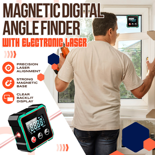 2025 Hot Sale 50% OFF💥Magnetic Digital Angle Finder with Electronic Laser|