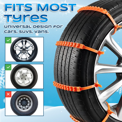🔥2025 Winter Hot Sale🔥 Universal Reusable Anti-skid Nylon Tire Chains