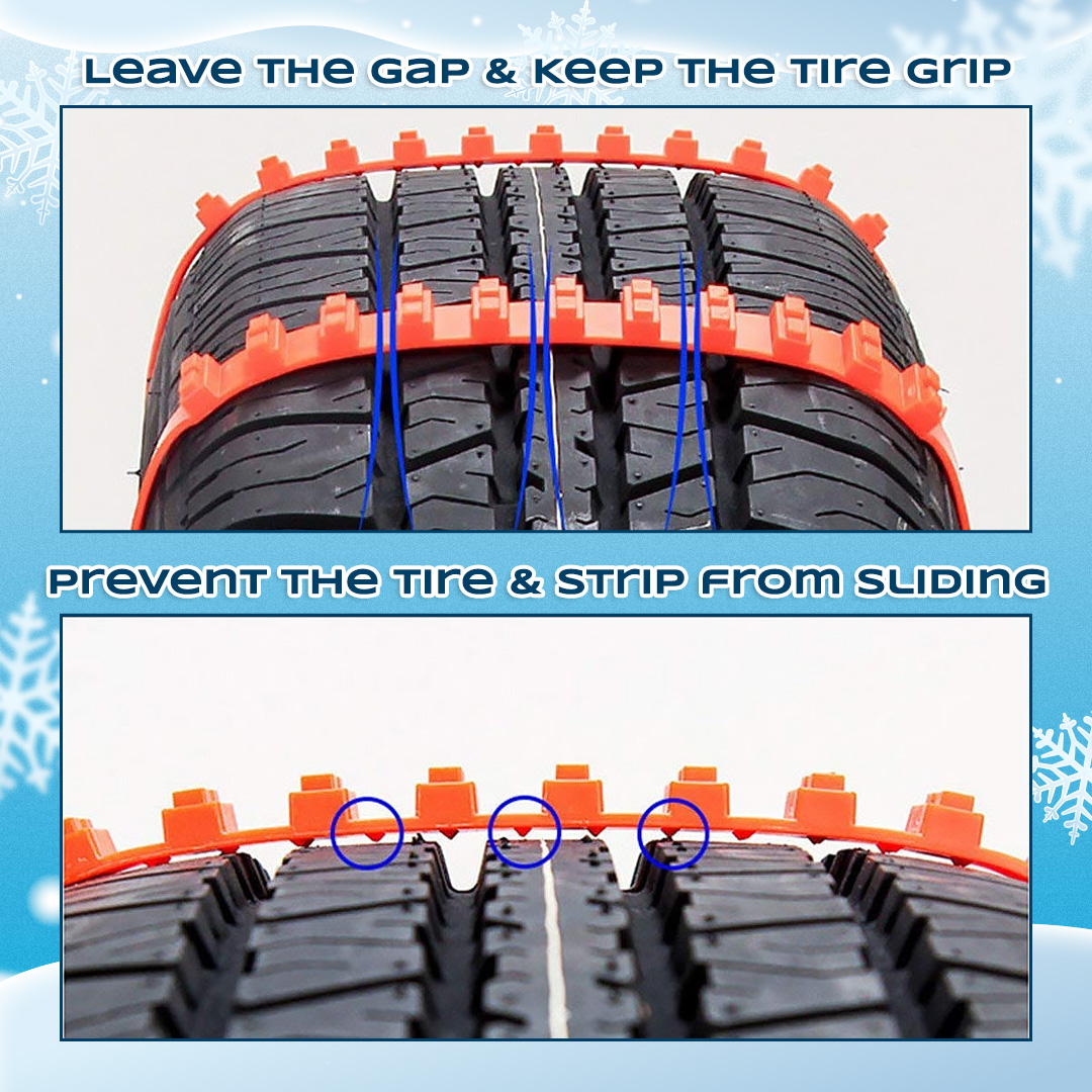🔥2025 Winter Hot Sale🔥 Universal Reusable Anti-skid Nylon Tire Chains