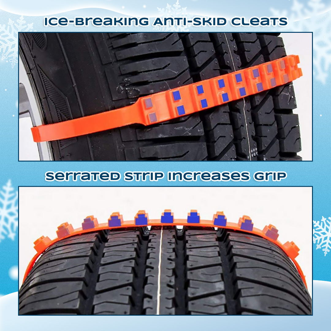 🔥2025 Winter Hot Sale🔥 Universal Reusable Anti-skid Nylon Tire Chains