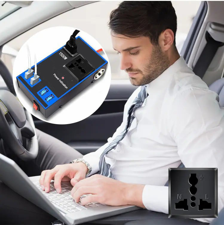 Negusy™ Premium Car Power Converter - Charge Laptop/CPAP/Devices On-The-Go
