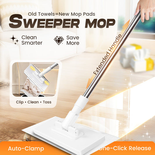 💦Last Day Sales 49% OFF🧹Disposable Dust Mop with 5 Reusable Cloths