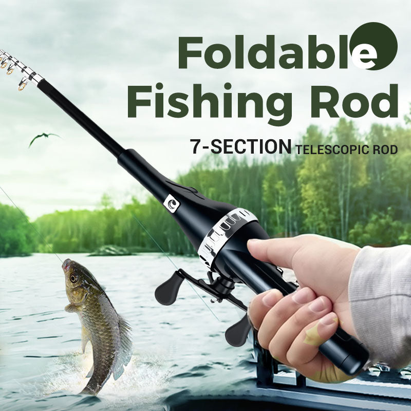 Odeiun™ Foldable Fishing Rod with Integrated Reel