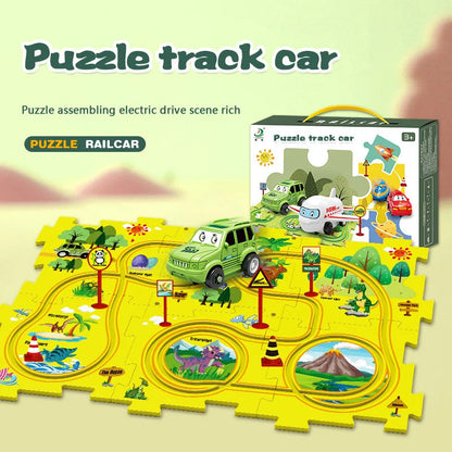 Brain-Teasing Puzzle Track Car Set – Ignite Creativity & Problem-Solving Fun