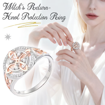 🔥Last Day 50% OFF - 🔮Handmade Witch’s Return-Knot Protection Ring✨