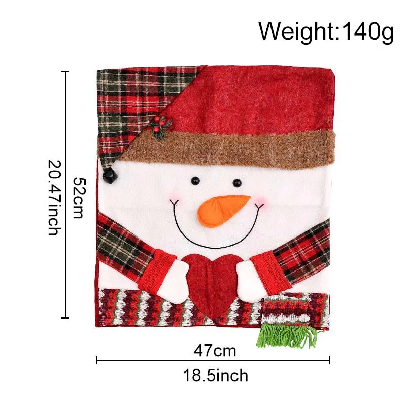 🎅 Christmas Chair Covers with Santa Claus