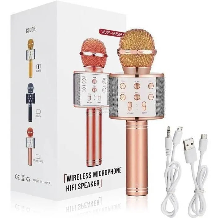 3-in-1 Wireless Bluetooth Karaoke Microphone