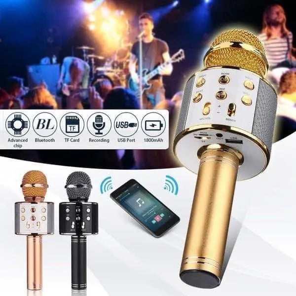 3-in-1 Wireless Bluetooth Karaoke Microphone