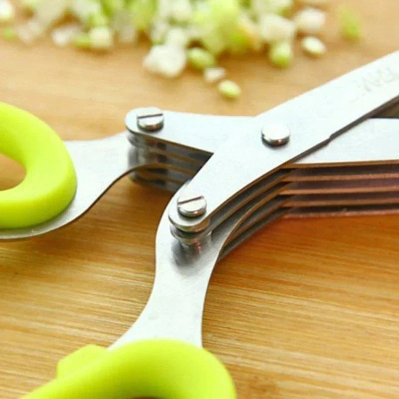 🔥5-Blade Kitchen Salad Scissors
