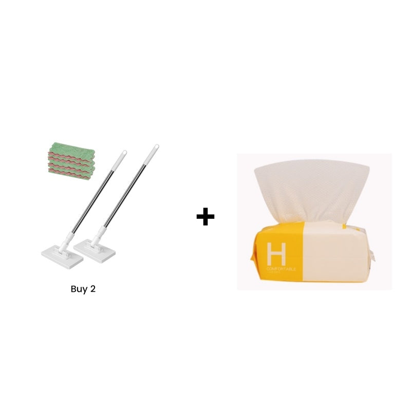 💦Last Day Sales 49% OFF🧹Disposable Dust Mop with 5 Reusable Cloths