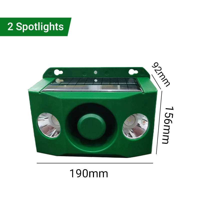 Odeiun™ Animal Repellent Solar Warning Lights with Loud Volume for Gardens, Farms, and Coops