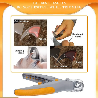 🎁 LED Light Pet Nail Clippers - 5X Magnification