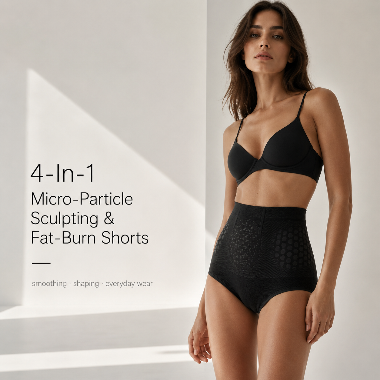 4‑In‑1 Micro‑Particle Sculpting & Fat‑Burn Shorts