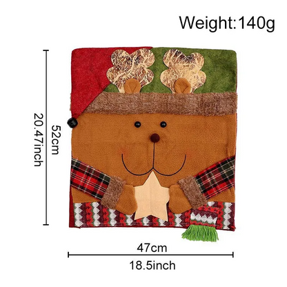 🎅 Christmas Chair Covers with Santa Claus