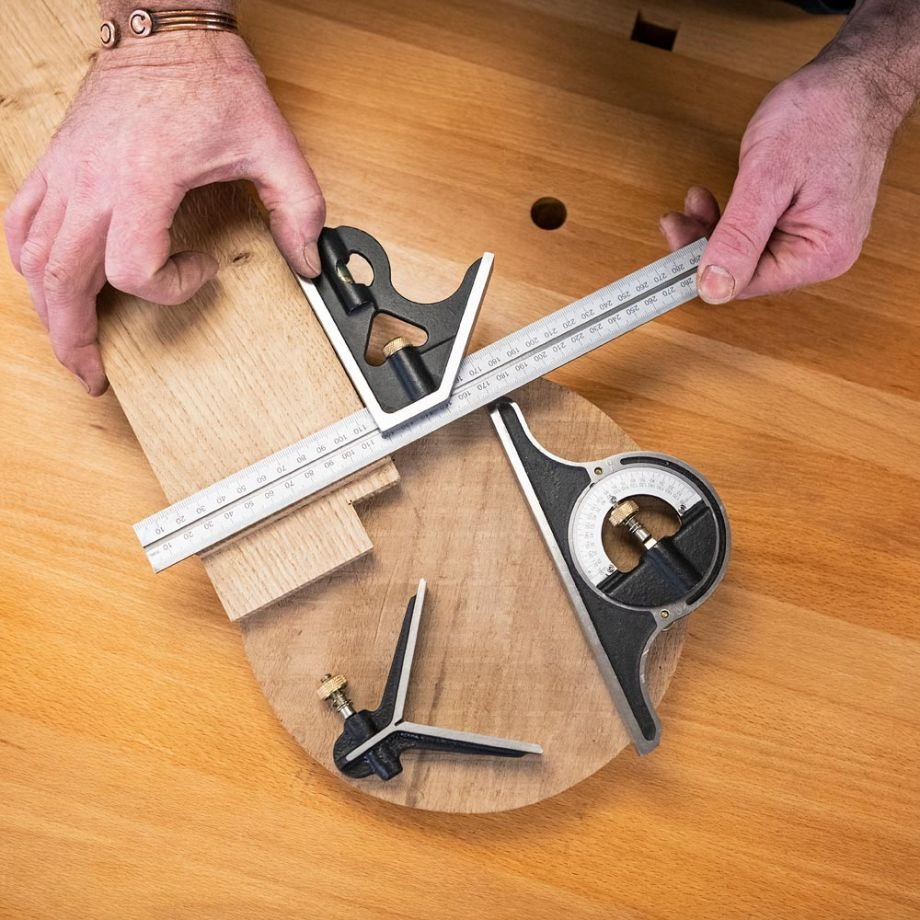 Odeiun™ Professional Combination Square Set – High-Accuracy Measuring Tool for Woodworking & Metalworking