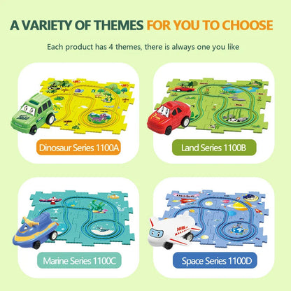 Brain-Teasing Puzzle Track Car Set – Ignite Creativity & Problem-Solving Fun