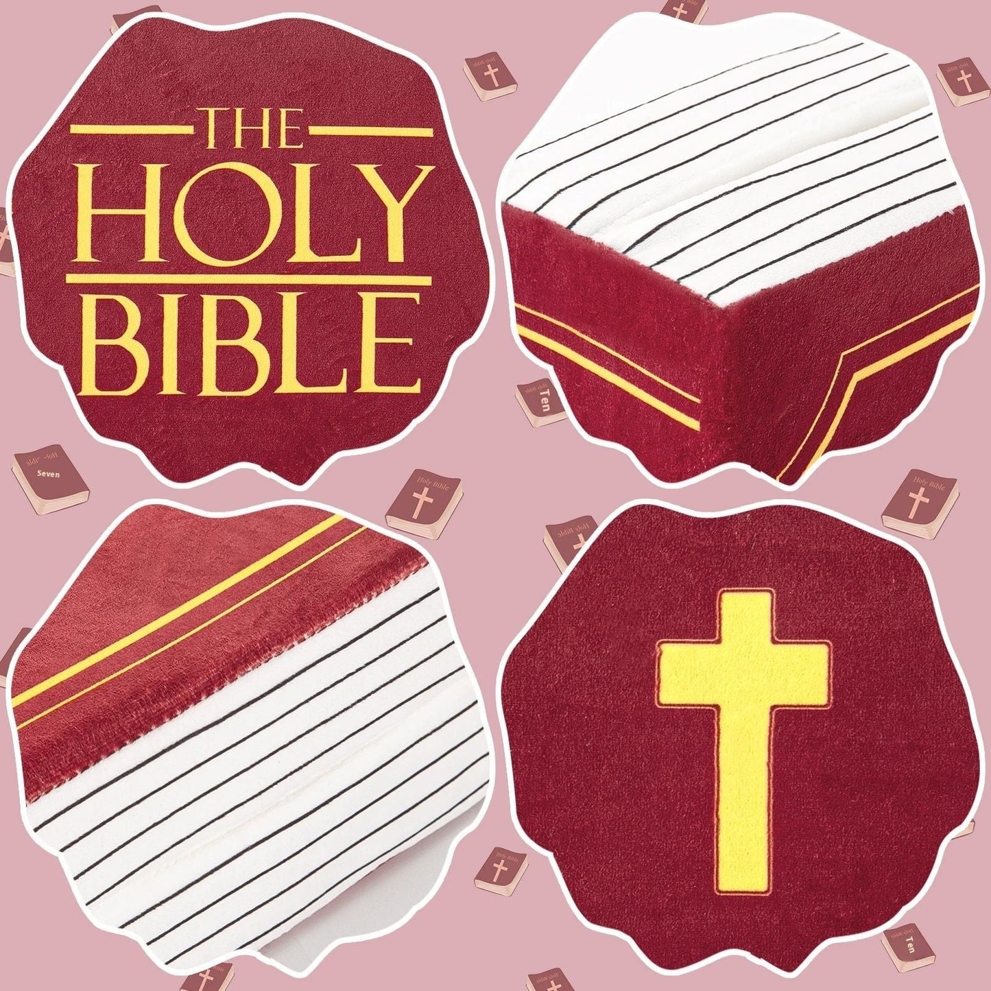 Heavenly Hugs: Holy Bible Plush Pillow – Faith, Comfort, and Elegance in Every Embrace