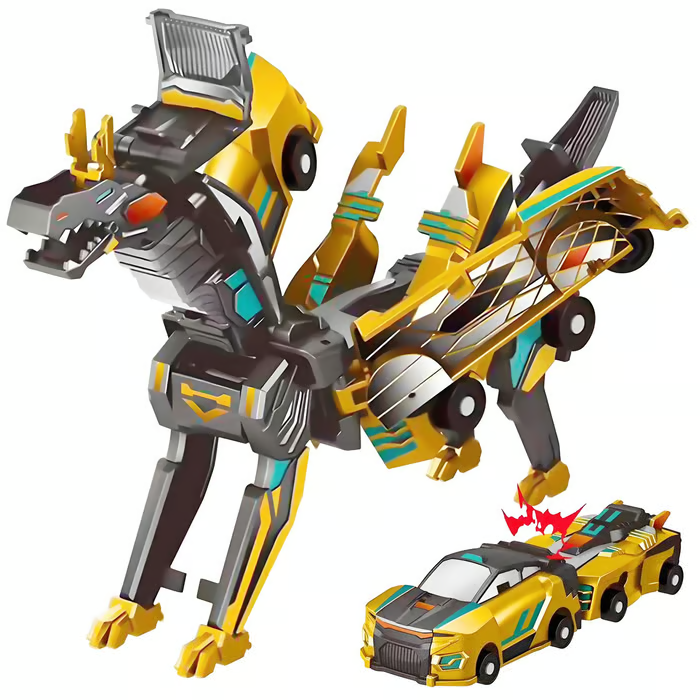 Magnetic Transforming Dinosaur Car – The Ultimate Collision & Change Toy