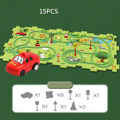 Brain-Teasing Puzzle Track Car Set – Ignite Creativity & Problem-Solving Fun