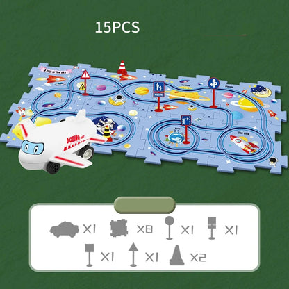 Brain-Teasing Puzzle Track Car Set – Ignite Creativity & Problem-Solving Fun