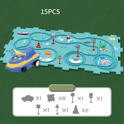 Brain-Teasing Puzzle Track Car Set – Ignite Creativity & Problem-Solving Fun