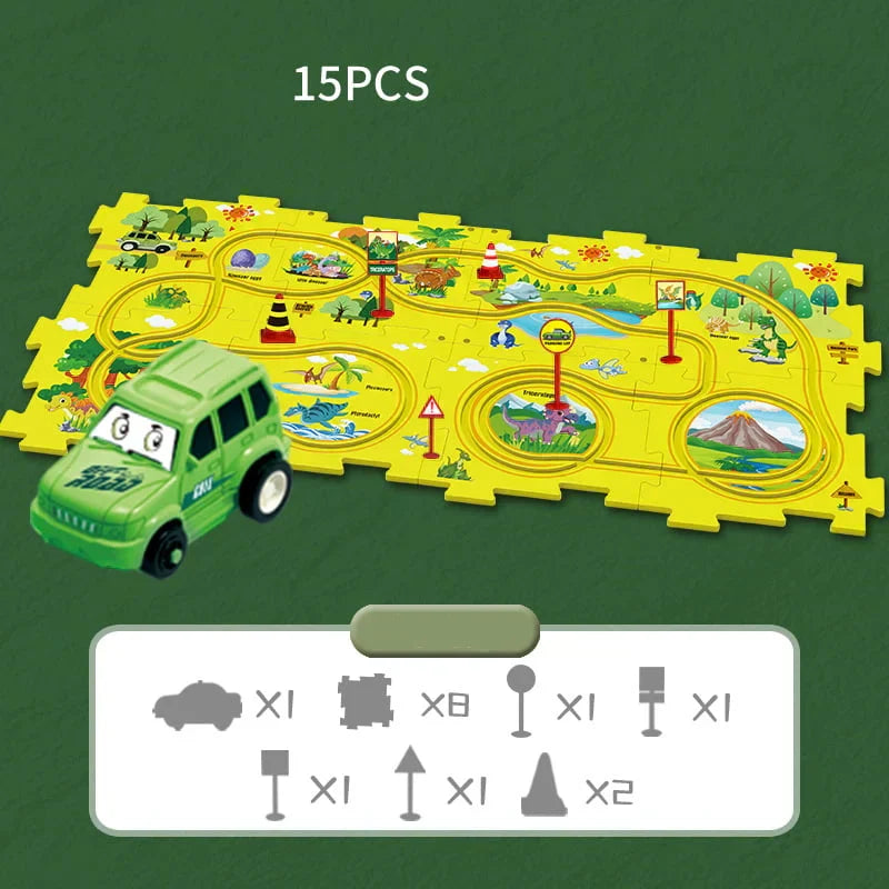Brain-Teasing Puzzle Track Car Set – Ignite Creativity & Problem-Solving Fun