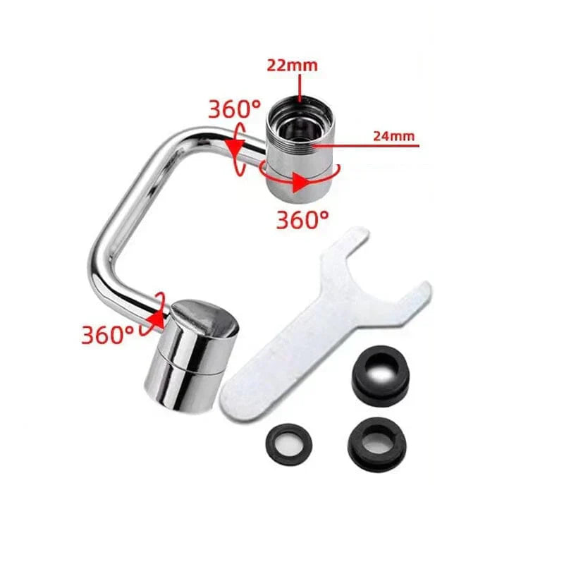 ✨ U-Shape Universal Faucet: 1080° Rotating & Leak-Proof  | Easy Install for Kitchen & Bath  | Fits 99% of Taps! ✅