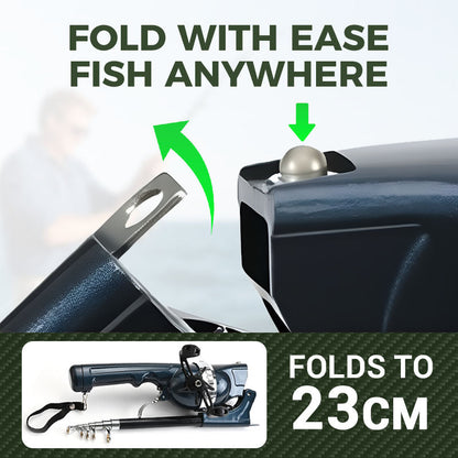 Odeiun™ Foldable Fishing Rod with Integrated Reel