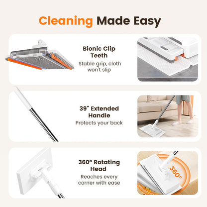 💦Last Day Sales 49% OFF🧹Disposable Dust Mop with 5 Reusable Cloths