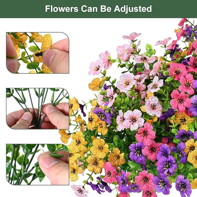 Odeiun™ Lifelike Artificial Flowers – Realistic, Waterproof & Fade-Resistant