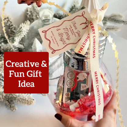 🎄 Christmas Light Bulb Gift Jar