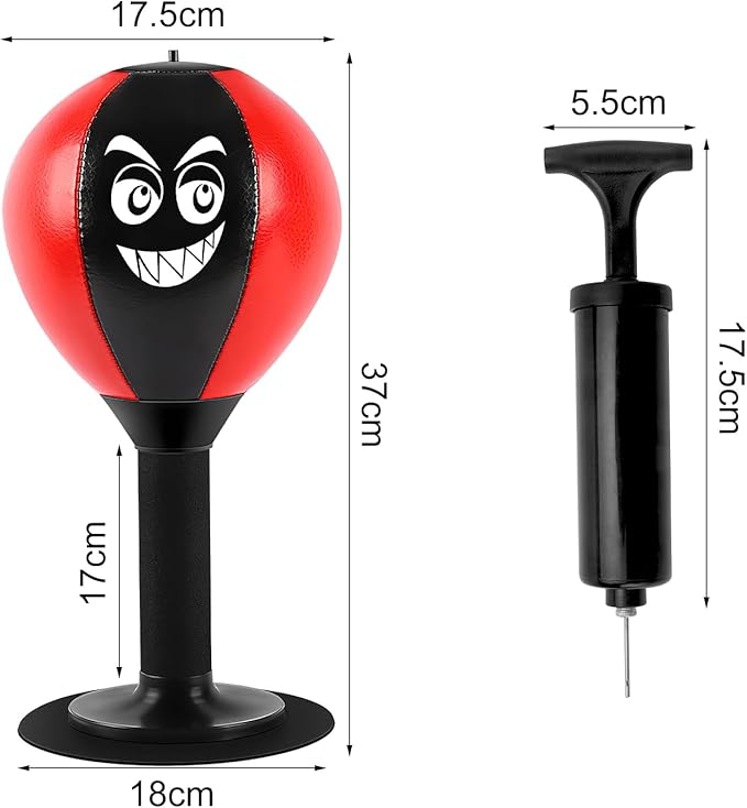 Desktop Boxing Speed Ball with Suction Cup – Stress Relief Boxing Toy for Adults & Kids