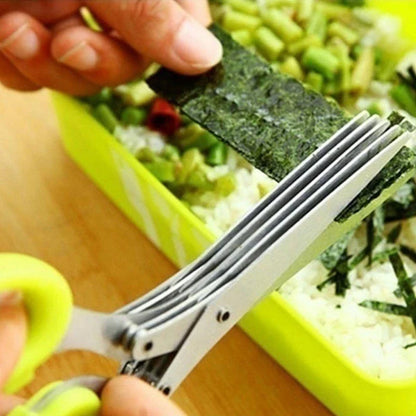 🔥5-Blade Kitchen Salad Scissors