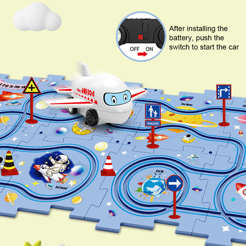 Brain-Teasing Puzzle Track Car Set – Ignite Creativity & Problem-Solving Fun