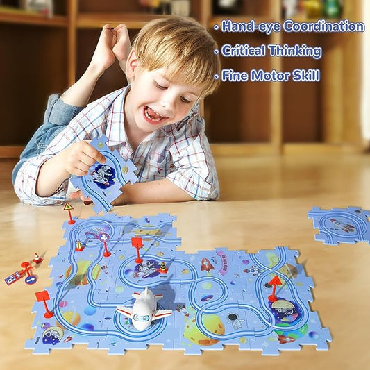 Brain-Teasing Puzzle Track Car Set – Ignite Creativity & Problem-Solving Fun
