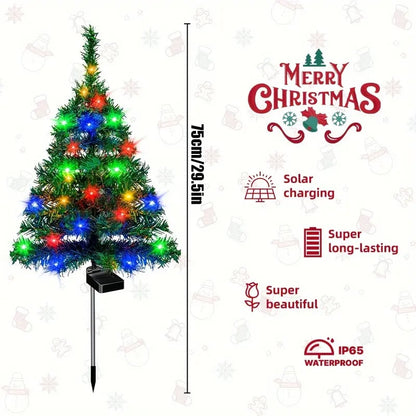 🎄Solar Christmas Tree Lights for Outdoor Yard, Garden & Pathway Decor