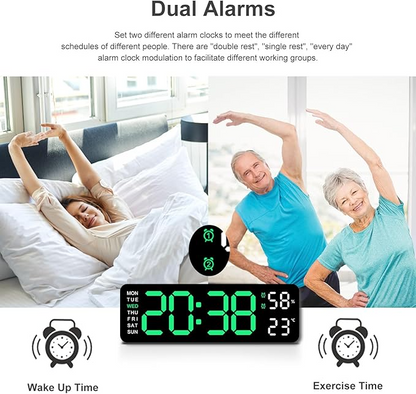 Decorative Multifunctional LED Digital Wall Clock